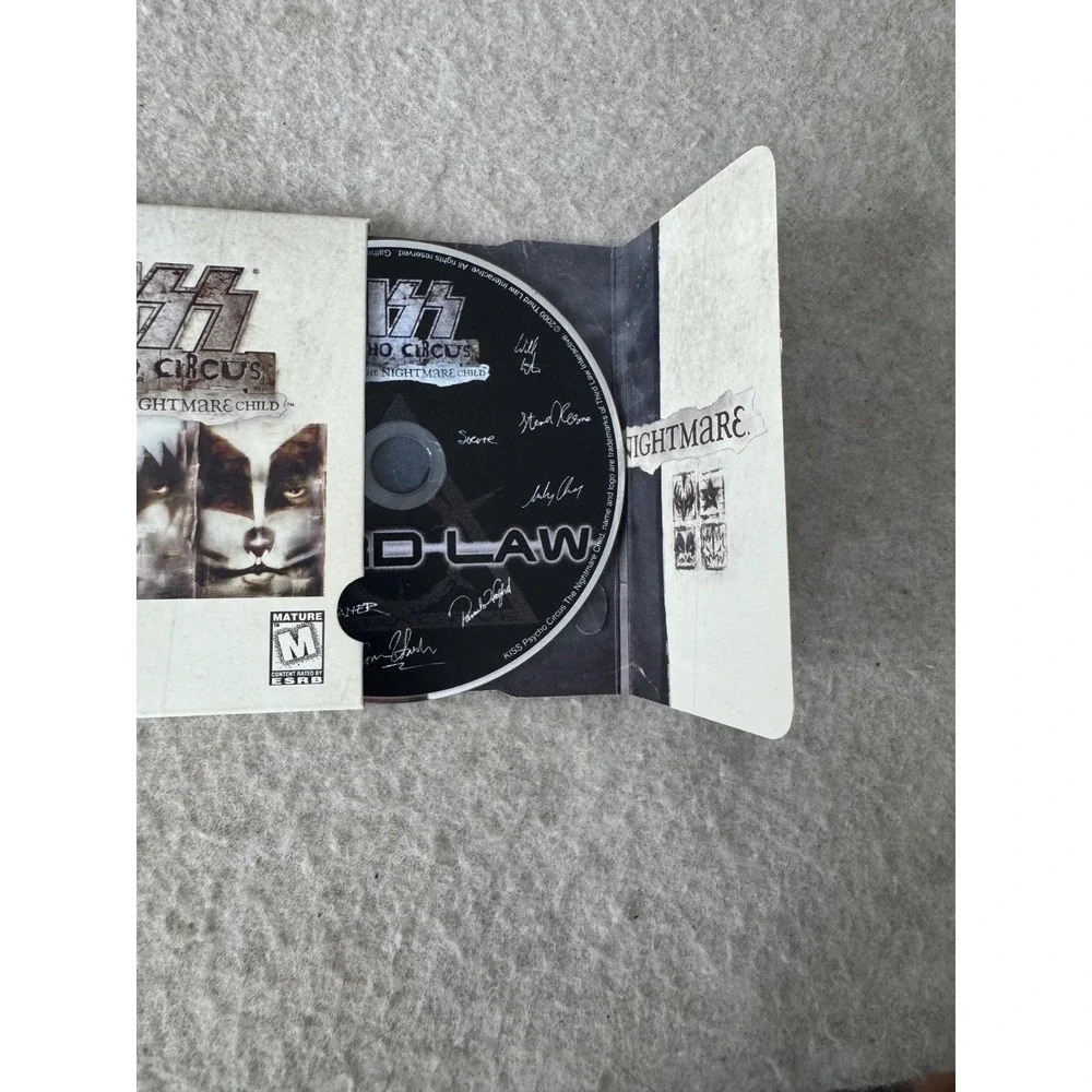 Kiss Psycho Circus The Nightmare Child PC Game 2 Disc Set 2000 Vintage CD-ROM